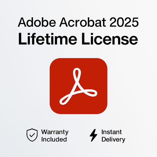 Adobe Acrobat Pro DC 2025 One-time purchase License Key For Windows